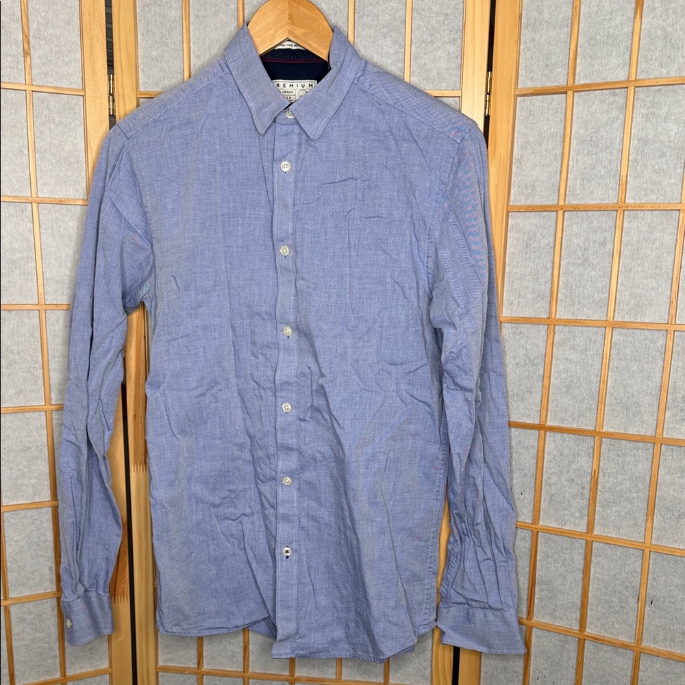 Jack & Jones Light Blue Casual Button-Down Shirt